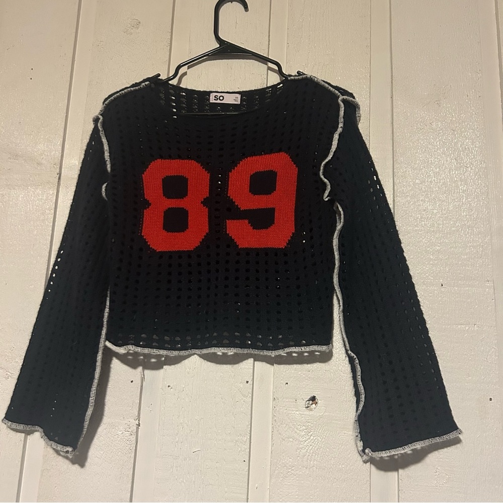 SO Blue Sweater with Red Number